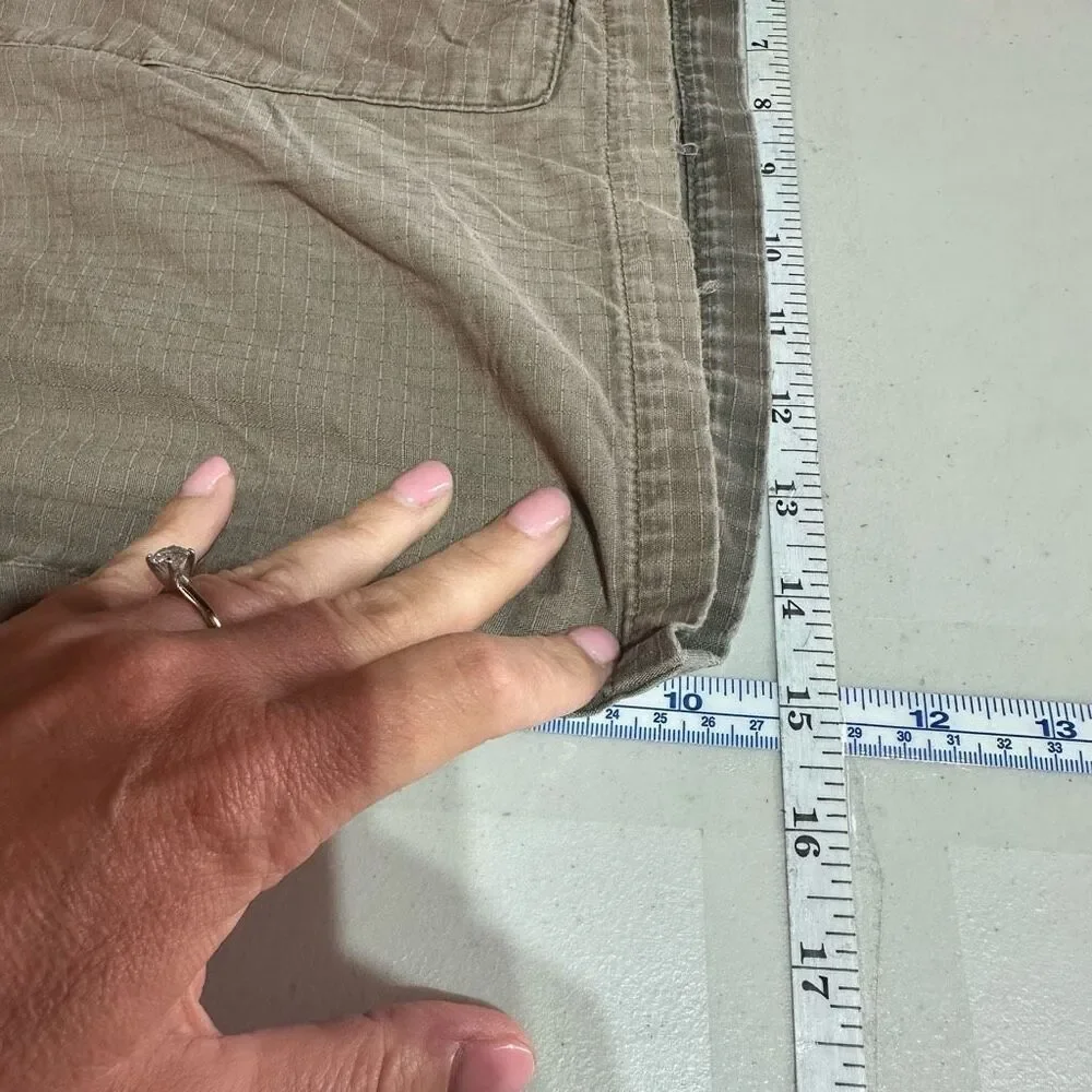 Patagonia Men’s‎ Cargo Shorts Size 34 Brown Compound Ripstop Worn Cotton Hiking